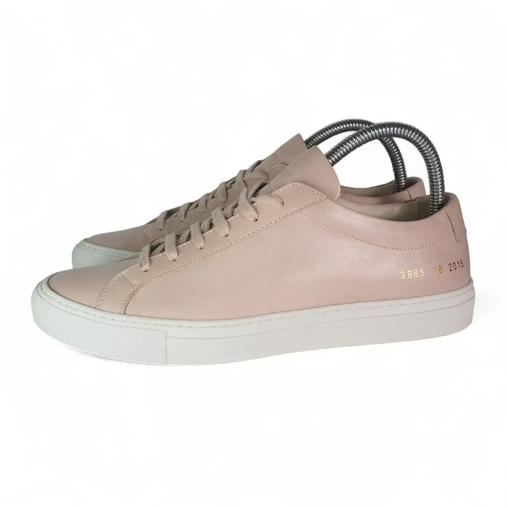 Woman by Common Projects Achilles Leather Sneakers‎ Apricot Pink Women's 7/38
